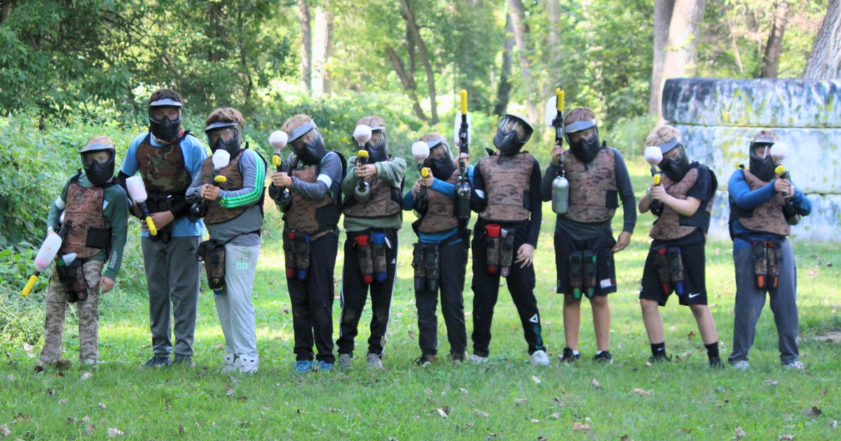 Birthday party at Xtreme Paintball