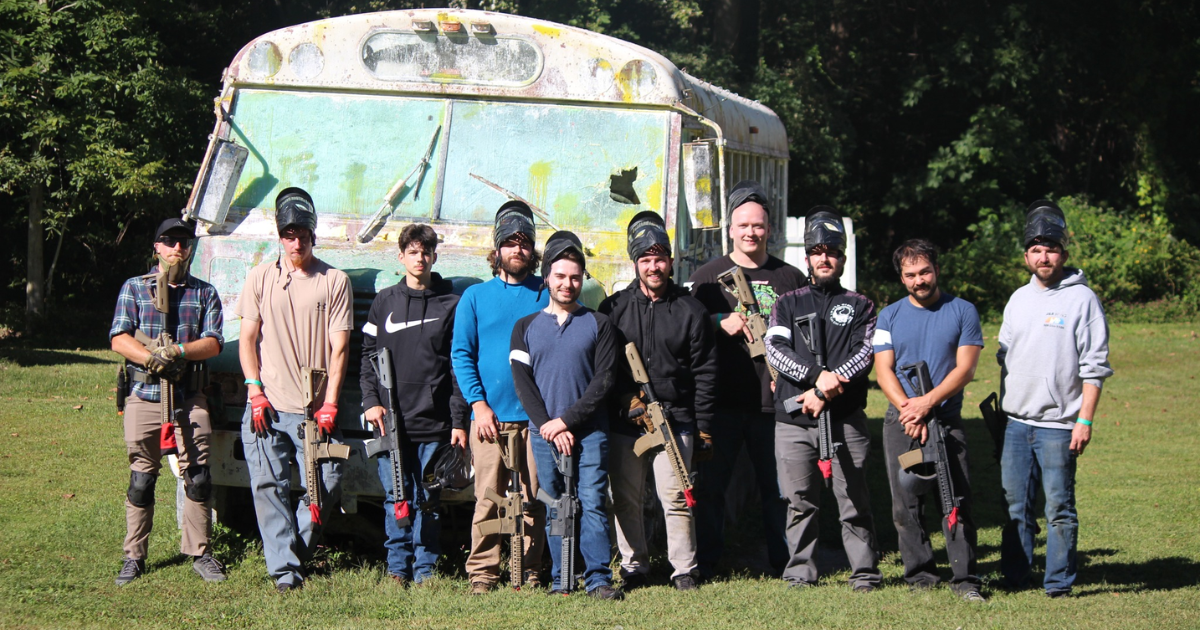 Corporate team building event at Xtreme Paintball